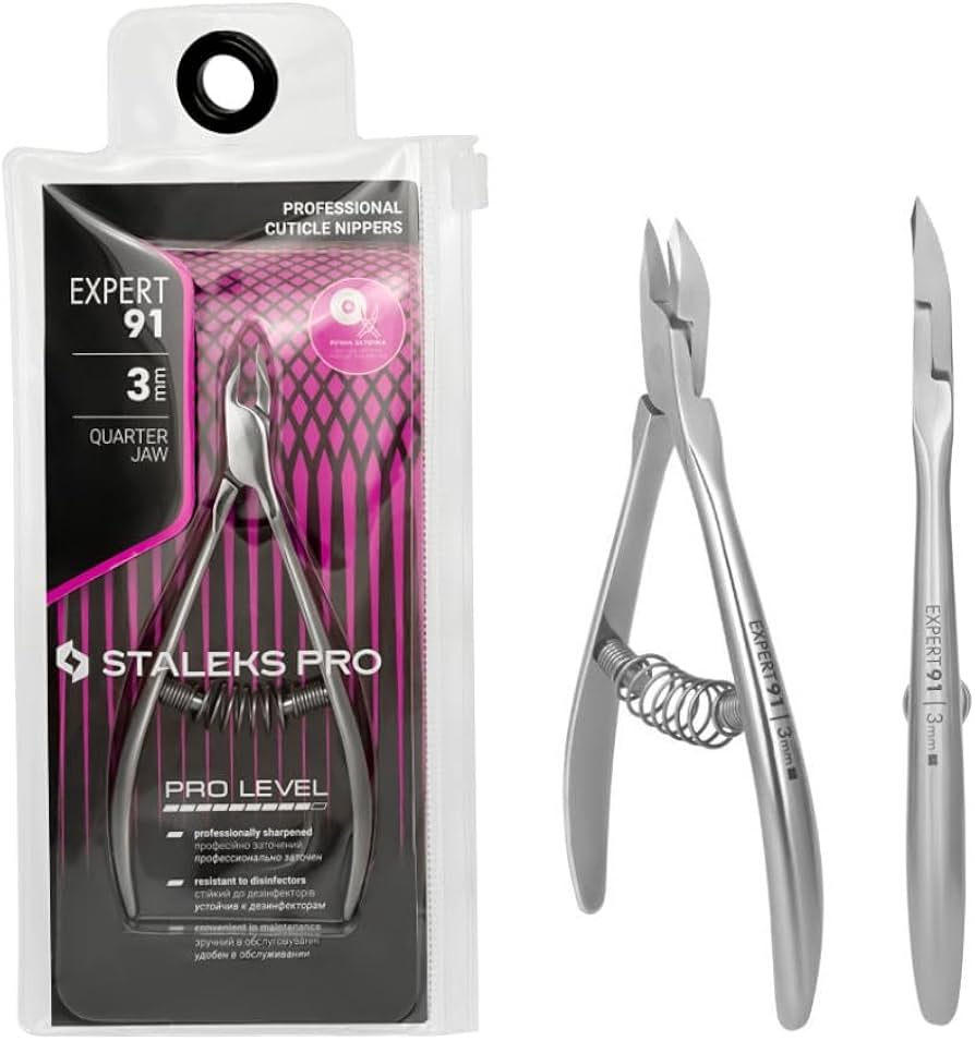 Amazon.com: STALEKS PRO Expert 91 3mm Professional Cuticle Nippers