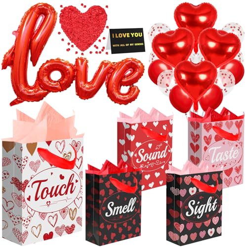 Romantic Gift Bags with Balloons