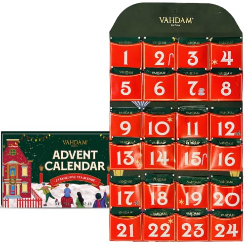VAHDAM Tea Advent Calendar 2026(24 Teabags) Christmas Gift|Holiday Gift