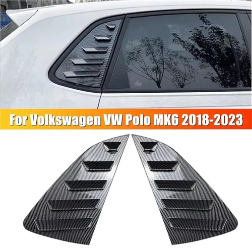 Persiana de ventana trasera en look carbono para VW Polo MK6 2