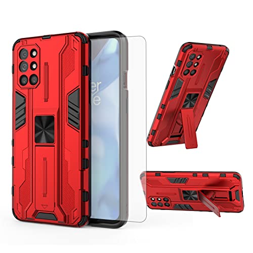 Coque OnePlus 9R 5G antichoc avec béquille de visionnage et verre blindé