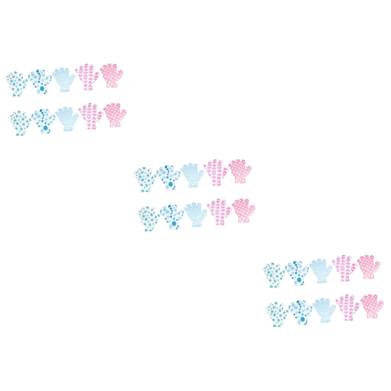 FOMIYES 3 Set Di Guanti Da Bagno Esfolianti Super Delicati Guanti Scrub Corpo Per Collo Spalle E Piedi Rimuovono Le Impurità Della Pelle Morta Design Per Una Facile 10 Pezzi * 3