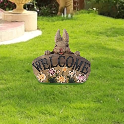 Statue de Bienvenue extérieure en résine décorative pour maison de ferme rustique - 5