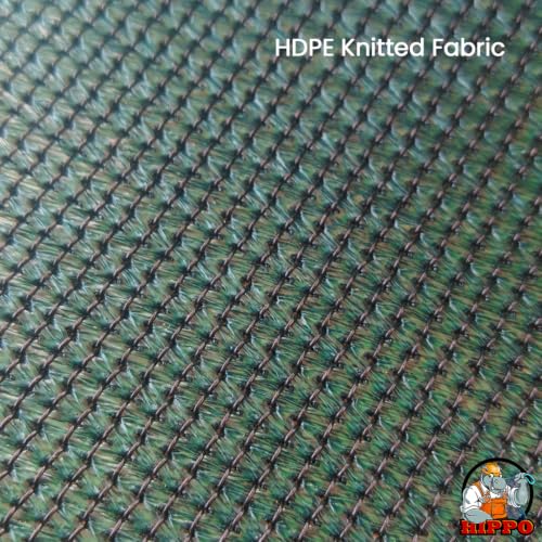 Image of HIPPO Shade Sail 9.5 Feet x 10 Feet Sun Shade 98% UV Block for Canopy Cover, Outdoor Patio, Garden, Pergola, Balcony Tent (Forest Green)