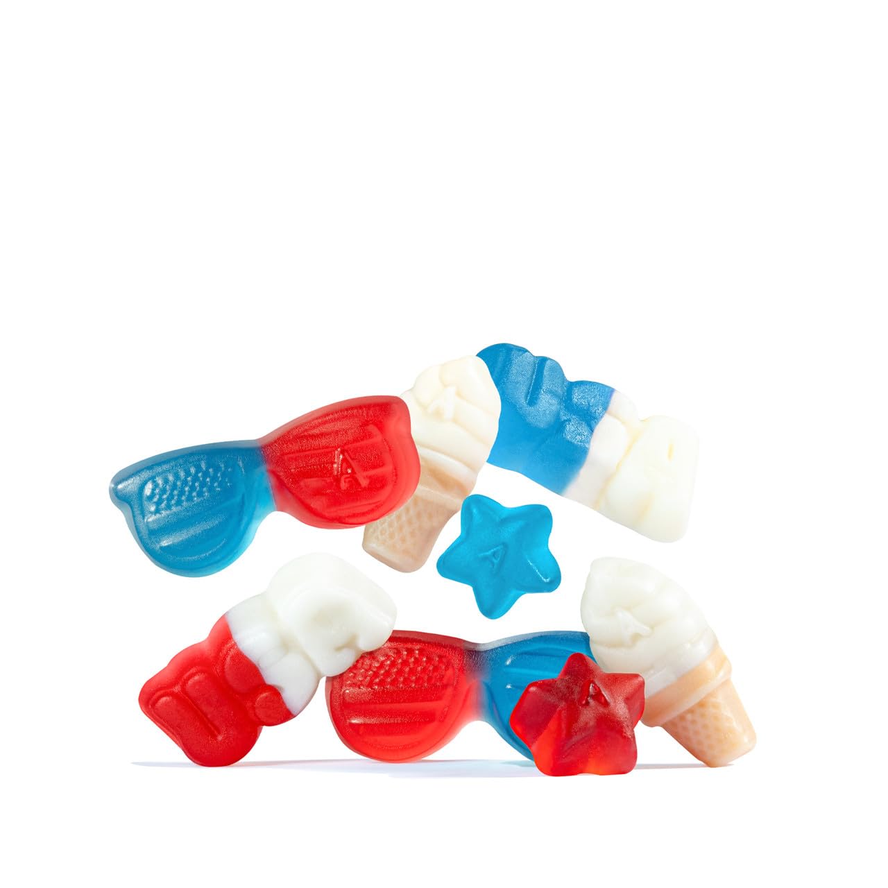 Abanese U.S. of Yay Gummies - Red, White & Blue USA Themed Gummy Candies - 4th Of July Candy - 40oz Bag thumbnail 5