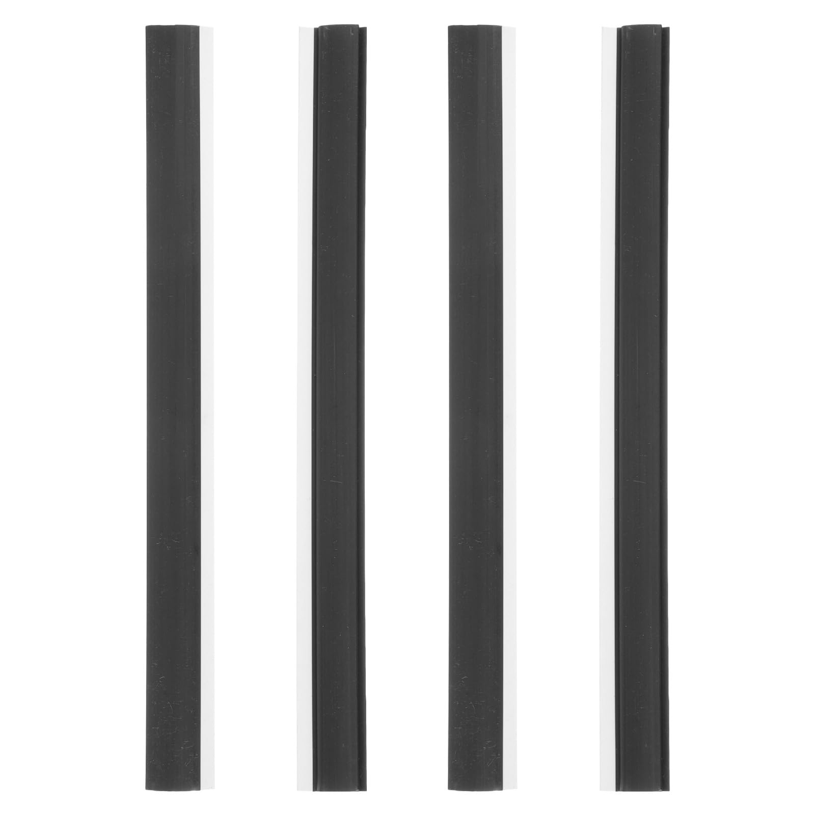 MAGICLULU Tira de Goma de Recambio para Recogedor, 4 Piezas Negras | Accesorios de Goma, Borde de Recambio para Dustpan y Broom Shovel, Fácil Instalación
