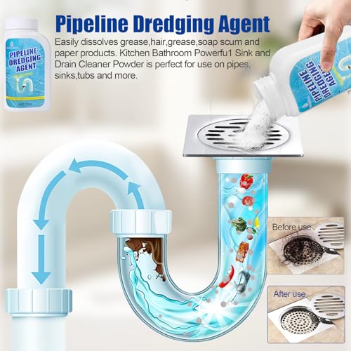 Image of Pipeline Dredging Agent, Drain Clog Remover,Unclog Sink Drain Cleaner(1PCS)