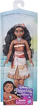 Disney Princess Royal Shimmer Moana Doll, Fashion Doll with Skirt and Accessories, Toy for Kids Ages 3 and Up