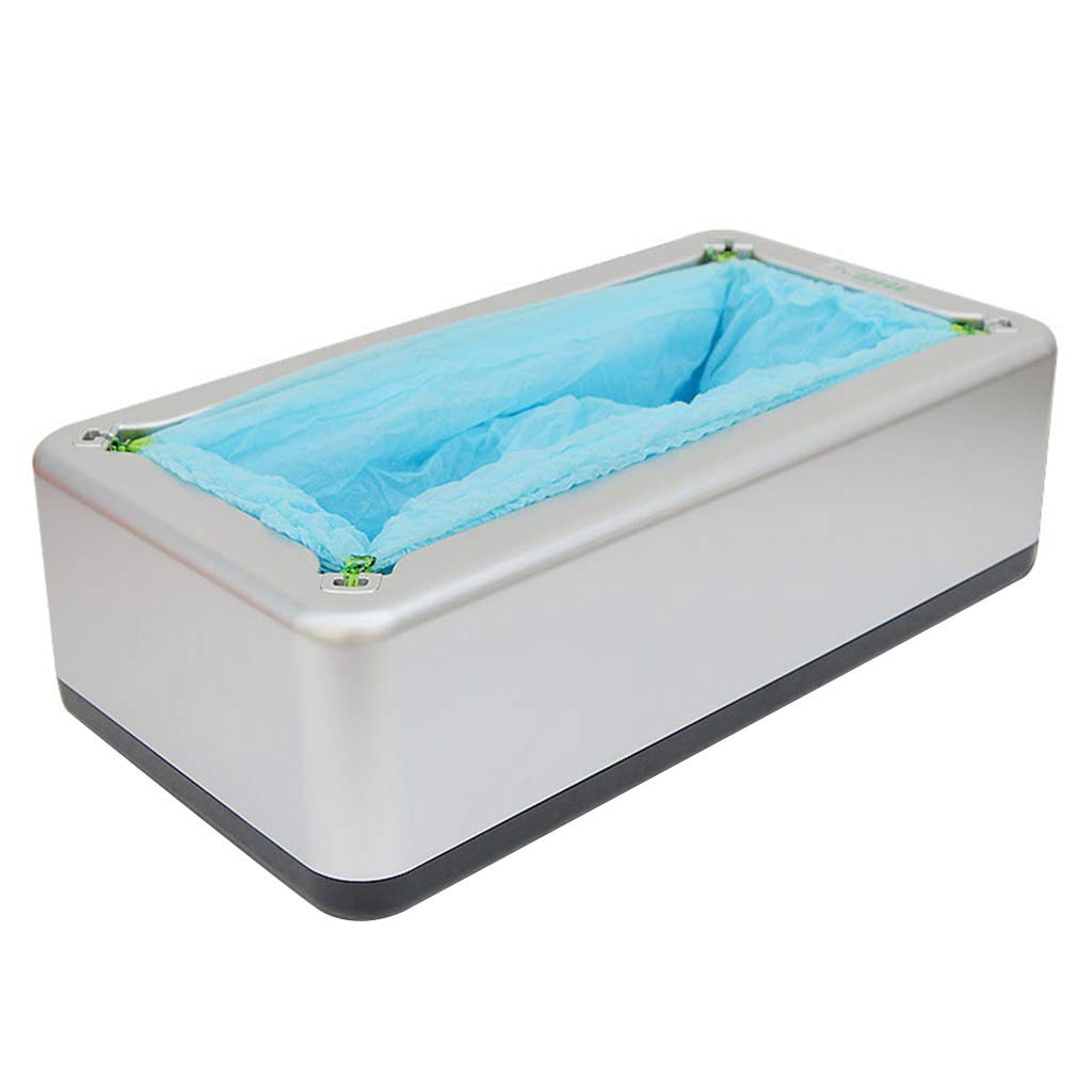 Dispensador automático de cubrezapatos, 200 cubrezapatos Desechables de plástico Grueso, máquina para Cubrir los pies, Antideslizante, Apto para Todo Tipo y tamaño de Zapatos