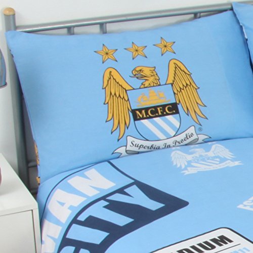 Manchester City F.C. Double Duvet Cover, Blue - Image 2