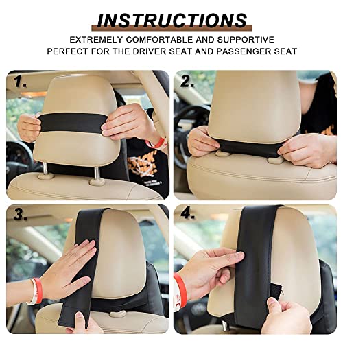 Image of Car Neck Rest Pillow Memory Foam Car Seat Neck Rest Cushion Neck Pillow for Car Head Rest for Car Neck Support Pillow for Car