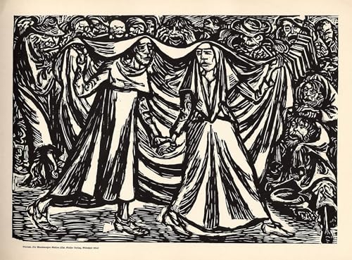 Lienzo de pintura famosa Ernst Barlach para cubrir paredes vacías con arte elegante