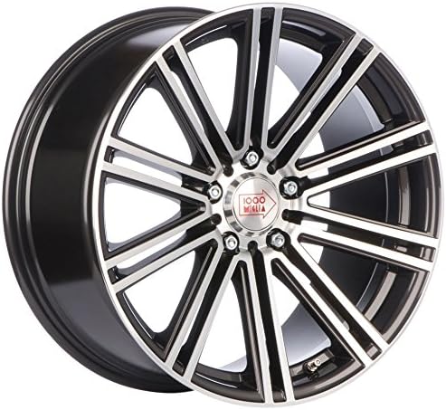 MILLE MIGLIA MM1005 Gun Metal Machined Face 8.5x18 ET35 5x112 Hub Bore 72.2 Alloy Rims