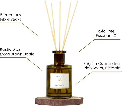 Miniatura 4 de Pristine English Country InnInspirado en Ritz Carlton Difusor de Aromas con Varillas para el Hogar  Mezcla Fresca de Fresa, Vainilla, Almizcle Juego
