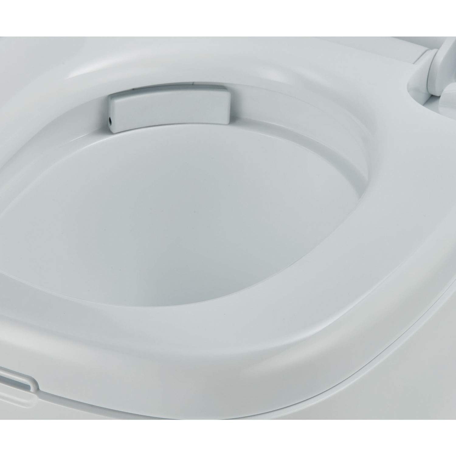 Enders Campingtoilette SUPREME Blue Set - komfortable Höhe - hoch - inkl. 0,75L Sanitärflüssigkeit + 2,5L Blue Abwasserflüssigkeit + WC Papier (leicht löslich) - Chemietoilette - mobile Toilette weiß