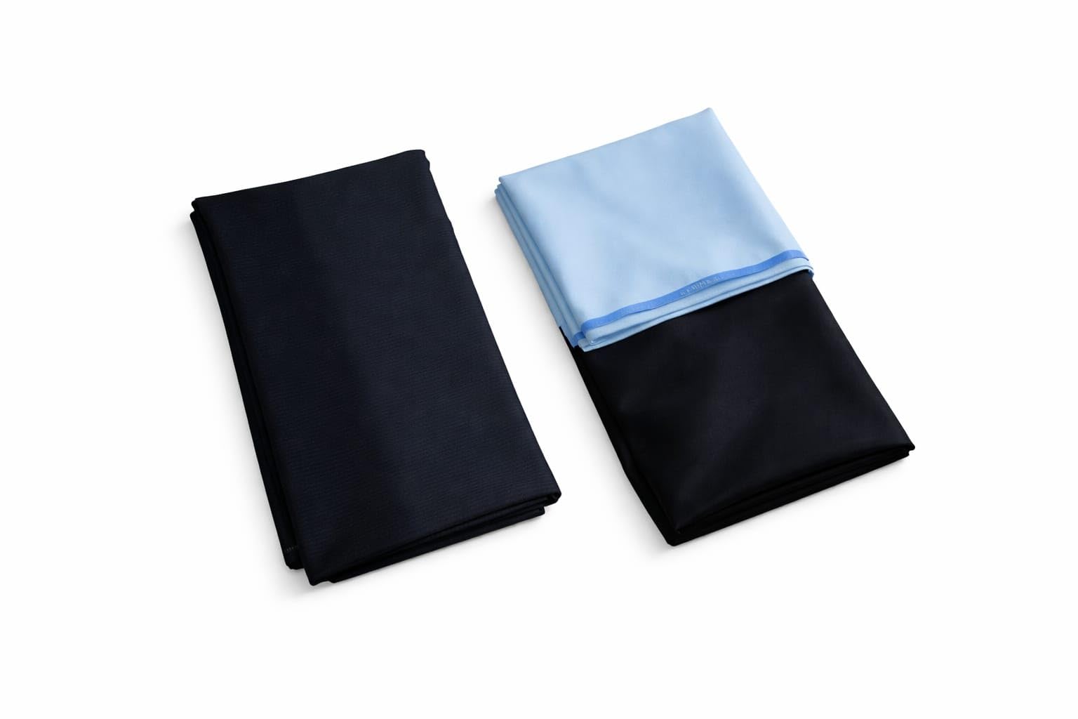 Men's Premium Unstitched Shirt and Pant Fabric Combo, Light Blue and Black, Wrinkle-Resistant, 2.5m + 1.2m, Formal Wear-picture-42