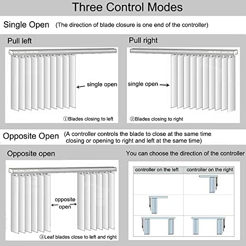 Letua Solar Vertical Window Blinds, 5% Mesh Fabric, Light Fitering, Reduce Sun Glare, Uv Protection, Grey Window Shades For Slidding Door, French Window, Room Divider, Glass Wall,Oversized Windows… #TOP7