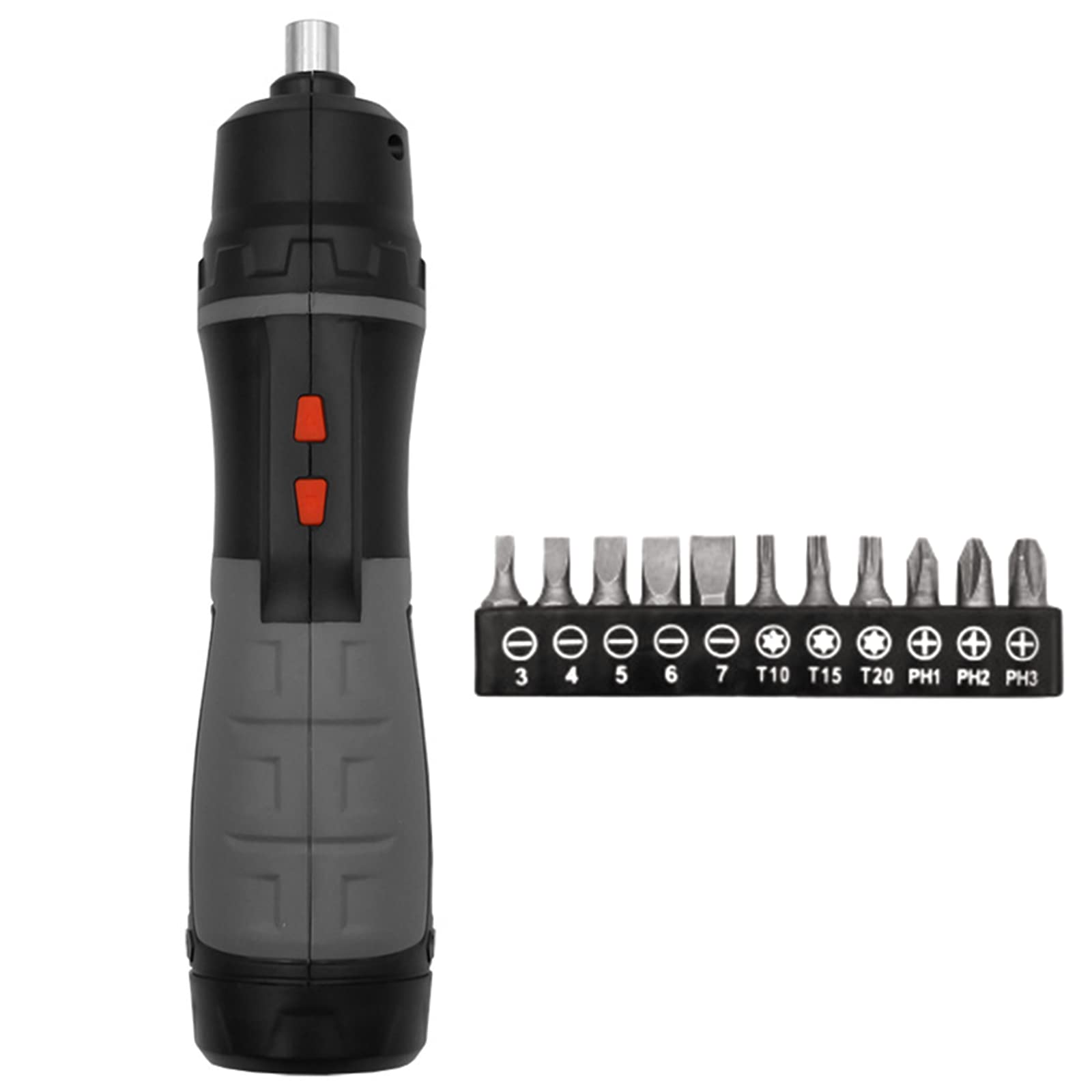XBLDS Electric Screwdriver, Battery Powered (Not Include) Mini Home Electric Screwdriver Set with 11 Magnetic Bits for Phone Glasses Computer Equipment Repair