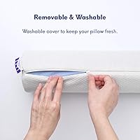 Vista 6 de C CUSHION LAB Roll Pillow for Neck Relief - Extra Dense Memory Foam Round Cylinder Bolster for Cervical Support, Spondylosis, Neck Pain Relief, &