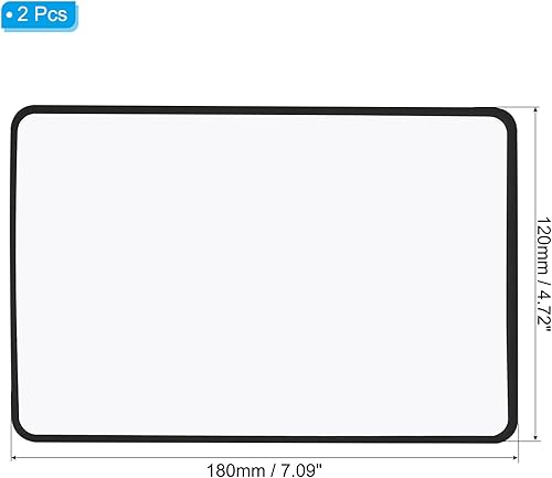 Miniatura 2 de PATIKIL Lupa de 3 marcapáginas, paquete de 2 lupas de visión completa de páginas de libros, lámina de PVC para personas con baja visión, lectura