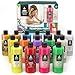 ARTEZA Tempera Paint Set for Kids (13.5 US fl oz./400 ml), 16 Rich, Non-Toxic, and Washable Colors Ideal for Finger Painting, Sponge Painting, and Poster Painting
