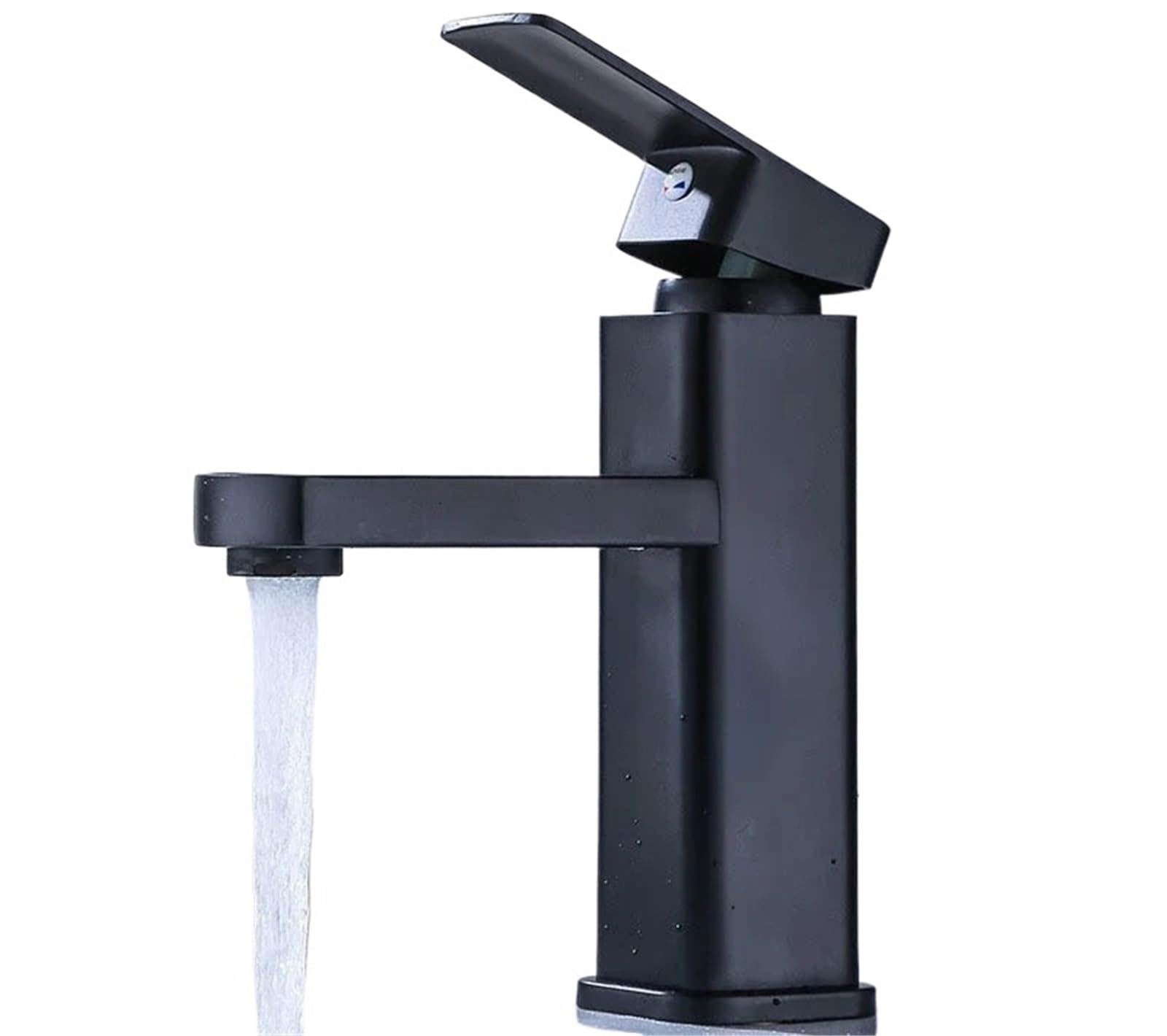 Bateria umywalkowa ze stali nierdzewnej, jednouchwytowa bateria łazienkowa z uchwytem, bateria mieszająca do WC, bateria z mieszaczem ciepłej i zimnej wody na blacie (60 cm, 2 sztuki)