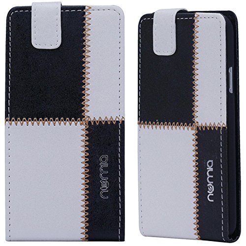 Numia Designer Flip-Style Phone Cover / Case White / Black for Apple iPhone 4 / 4G / 4S