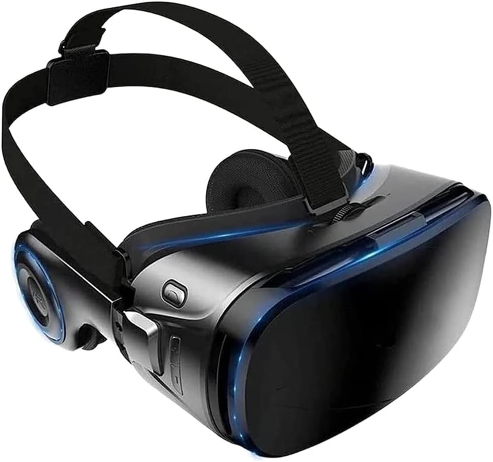 TOEWOE Virtual Reality VR Headset, 3D Glasses Headset Helmets VR Goggles for Movies & Video Games, Compatible with iOS, Android Phone (Black)