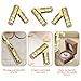 Csdtylh 50Pcs Invisible Brass Barrel Hinges, Brass Concealed Hinge, Small Barrel Hinge for Jewelry Boxes, Small Woodworking Projects, Music Boxes, Pencil Boxes, Hardwood Humidors, etc.