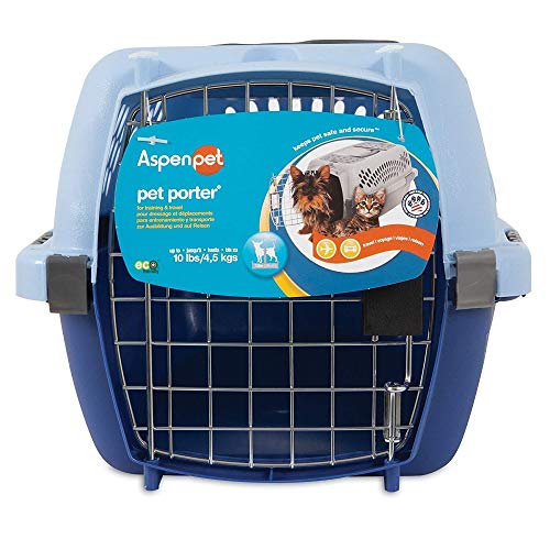 Petmate Pet Porter Fashion Dog Kennel 19″, Scuba Blue, for Pets up to