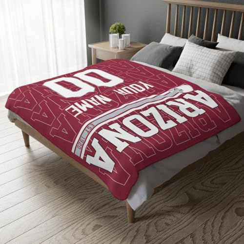 Image of ANTKING Arizona Throw Blanket for Men Women Boy Custom Name and Number Gifts