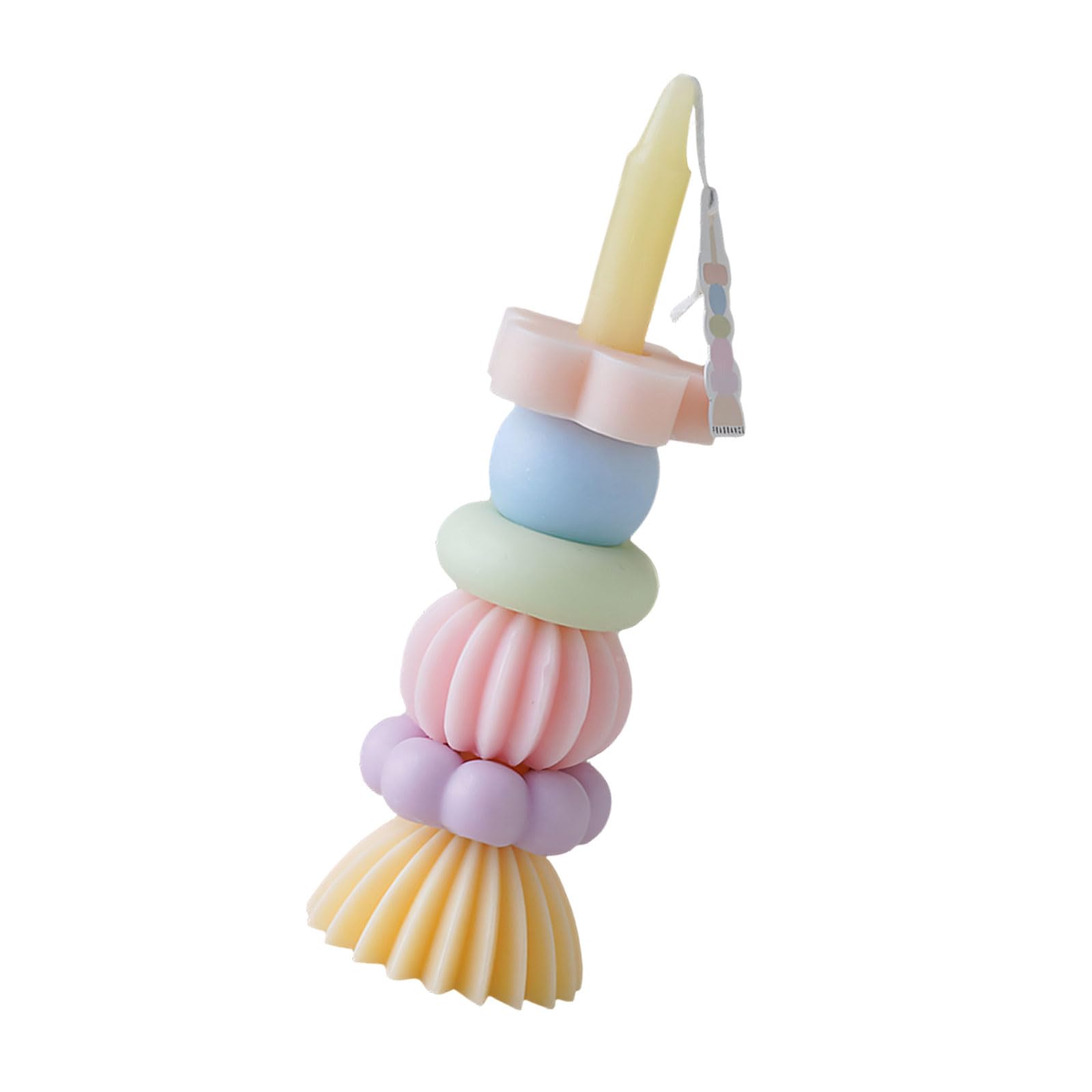 ZBIianxer Multicolored Stackable Aromatherapies Soybean Waxes Scented Home Offices Decors Present for Friend Family Tapered Fragrances