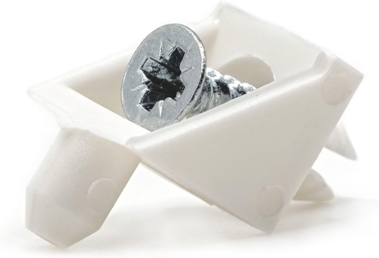 Shelf Support Pins for Ikea Part 101558 (Pax, Komplement, Pack of 8) - White