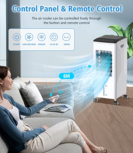 Portable Air Conditioners, Air Conditioner Portable, 3-In-1 Air Conditioners With 3 Wind Speeds & Remote Control, 60°Rotation, Air Conditioner Portable For Room Office Home #TOP6