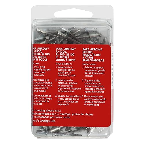 Arrow Fastener RSS1/8IP Short Steel 1/8-Inch Pop Rivets thumb #3