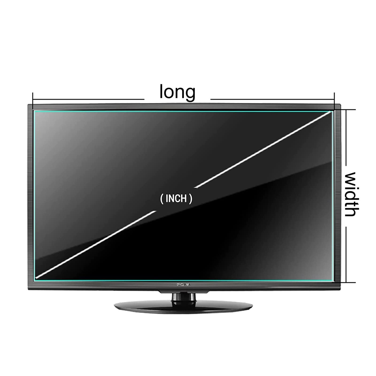 Wielofunkcyjny ochraniacz ekranu telewizora 27–75 cali, odporny na zużycie i zarysowania, łatwy w instalacji i czyszczeniu (wersja HD)