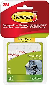 Command Strips 17024-VP Small CommandTM Poster Strips Value Pack 48 Count