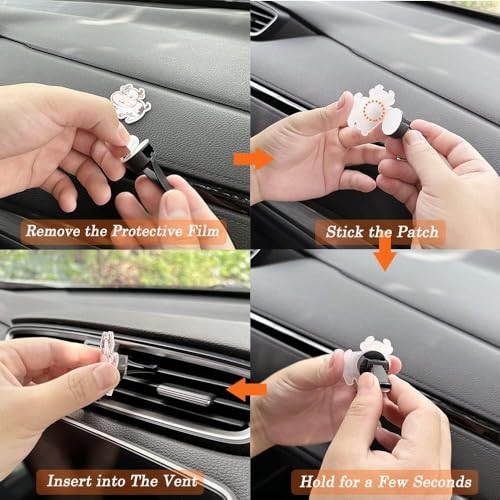 Image of Cute Car Air Freshener Clips,Capybara Car Vent Clip,Car Vent Decoration Accessories,Auto Air Conditioner Clip,Automotive Interior Decoration Gifts for Girls and Women