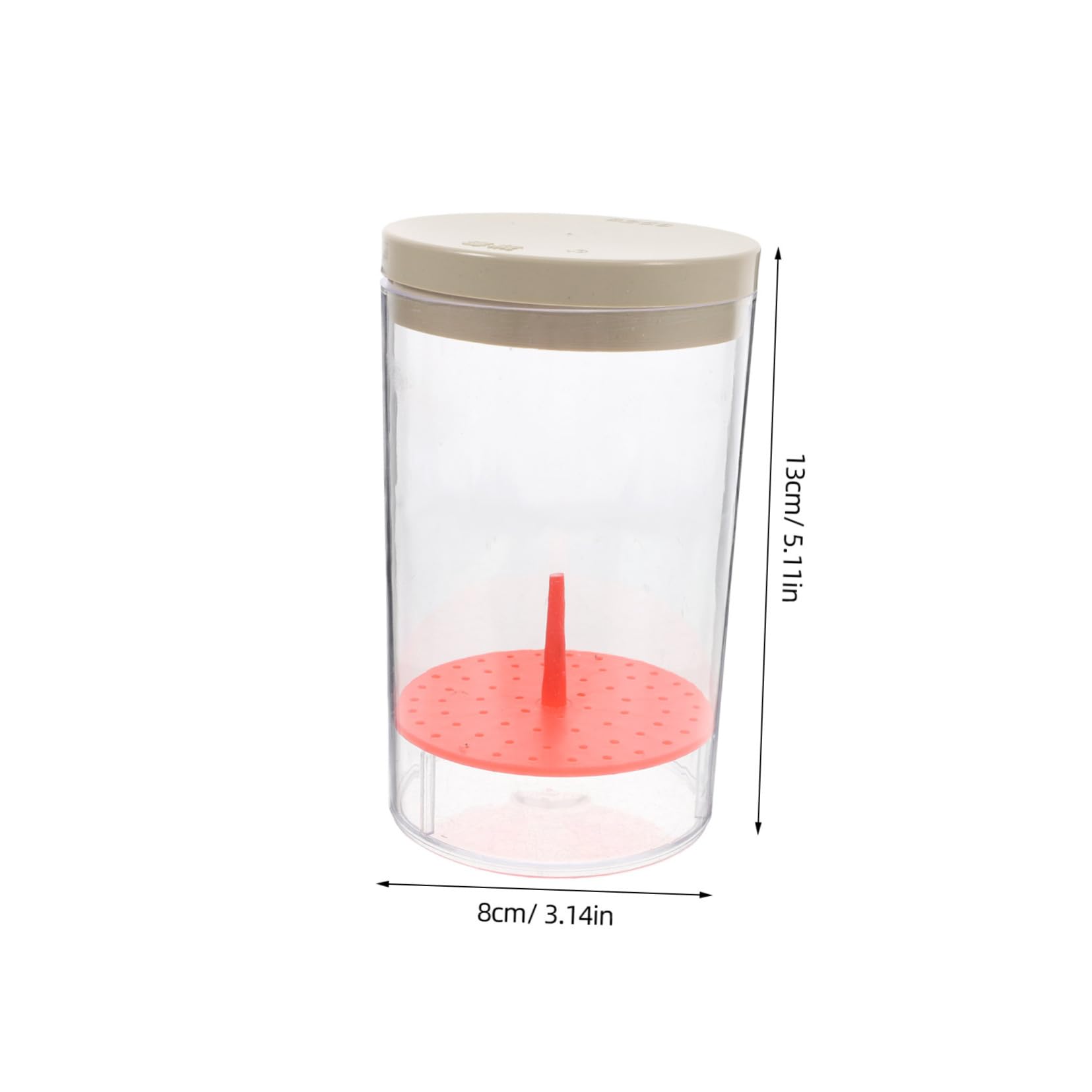 CIYODO Small Plastic Specimen Storage Bottles Lab Insect Vials Round Cap for Sample Preservation