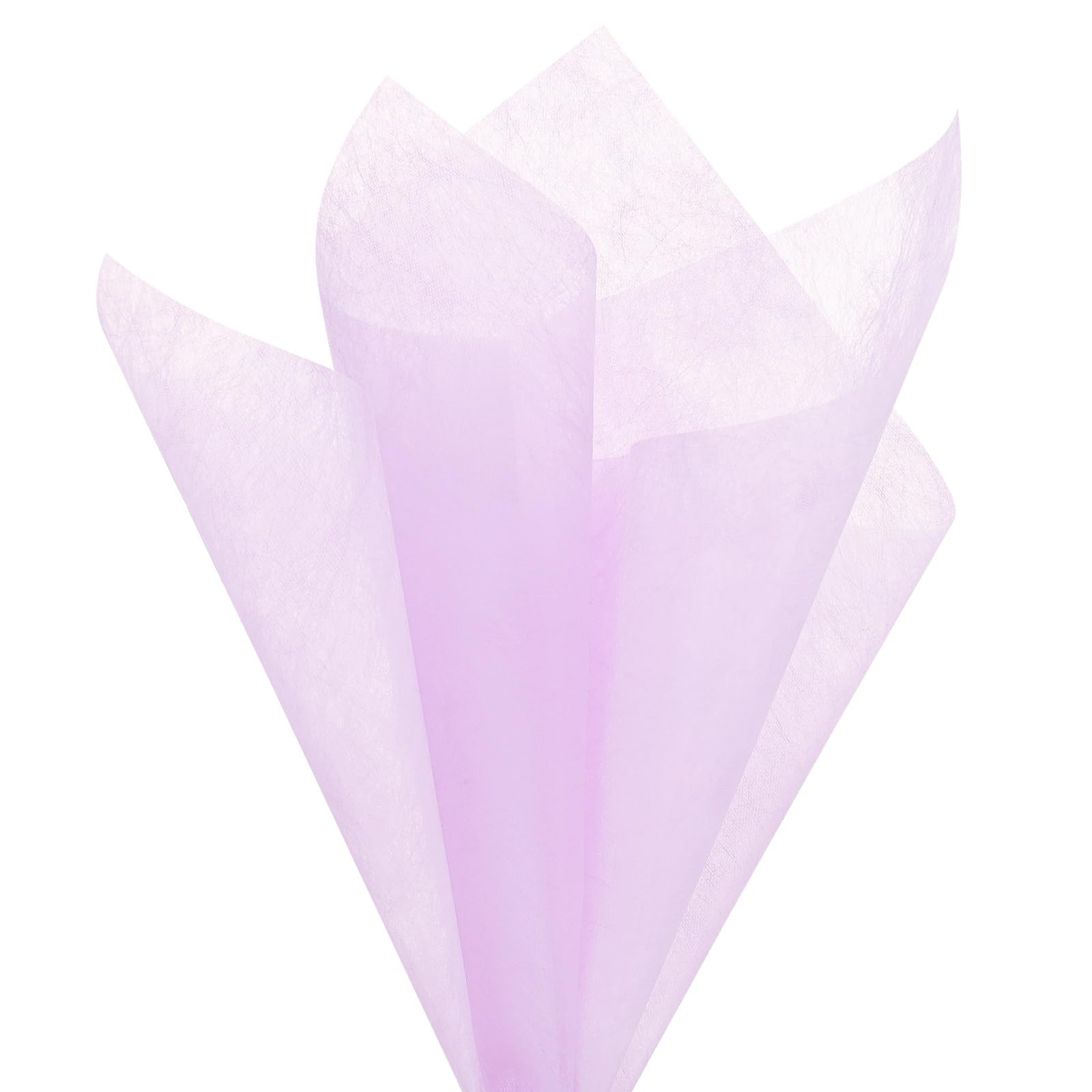 M METERXITY 136-Sheet Korean Cotton Wrapping Flower Paper, 11.4 Inch/ 29cm Waterproof Floral Wrapping Cotton Paper for Bouquets/Gift Packaging [Frosted Purple]