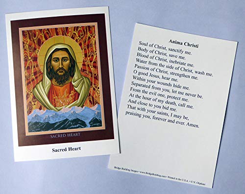 Sacred Heart Prayer Card/Anima Christi - Set of 100