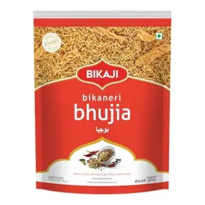 Bikaji Bikaneri Bhujia 1kg (35.27oz) | Authentic Indian Savory Snack | Spicy Dew Bean & Gram Flour Sev Noodles | Traditional Bikaner Recipe | Crunchy Tea-Time Namkeen | Made in India | Vegetarian Snack