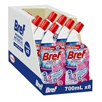 Bref Power Active Gel Flower Blossom Toilet Cleaner 700ml x 8