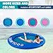 COOLWAVE Inflatable Water Hammock, Round Floating Ring for Pool and Lake, Portable Water Hammock for Parties and Relaxion, 8FT, Mint Green+Dark Blue