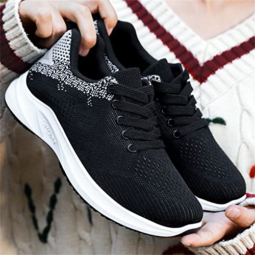 Womens Orthopedic Bowling Shoes，Comfortable Wide Width Mesh Breathable Lightweight Athletic Slip on Sneakers3