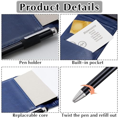 Mini support de bloc-notes bleu pour ne plus perdre vos idées - 5