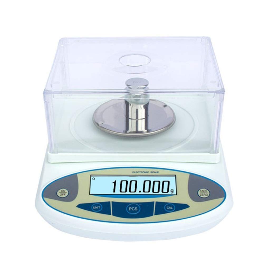 Balanza electrónica analítica digital de laboratorio científico de alta precisión, 3000 g * 0,01 g Precisión Joyas Pesas Balanzas Balanzas electrónicas de pesaje de precisión de laboratorio (600 g *
