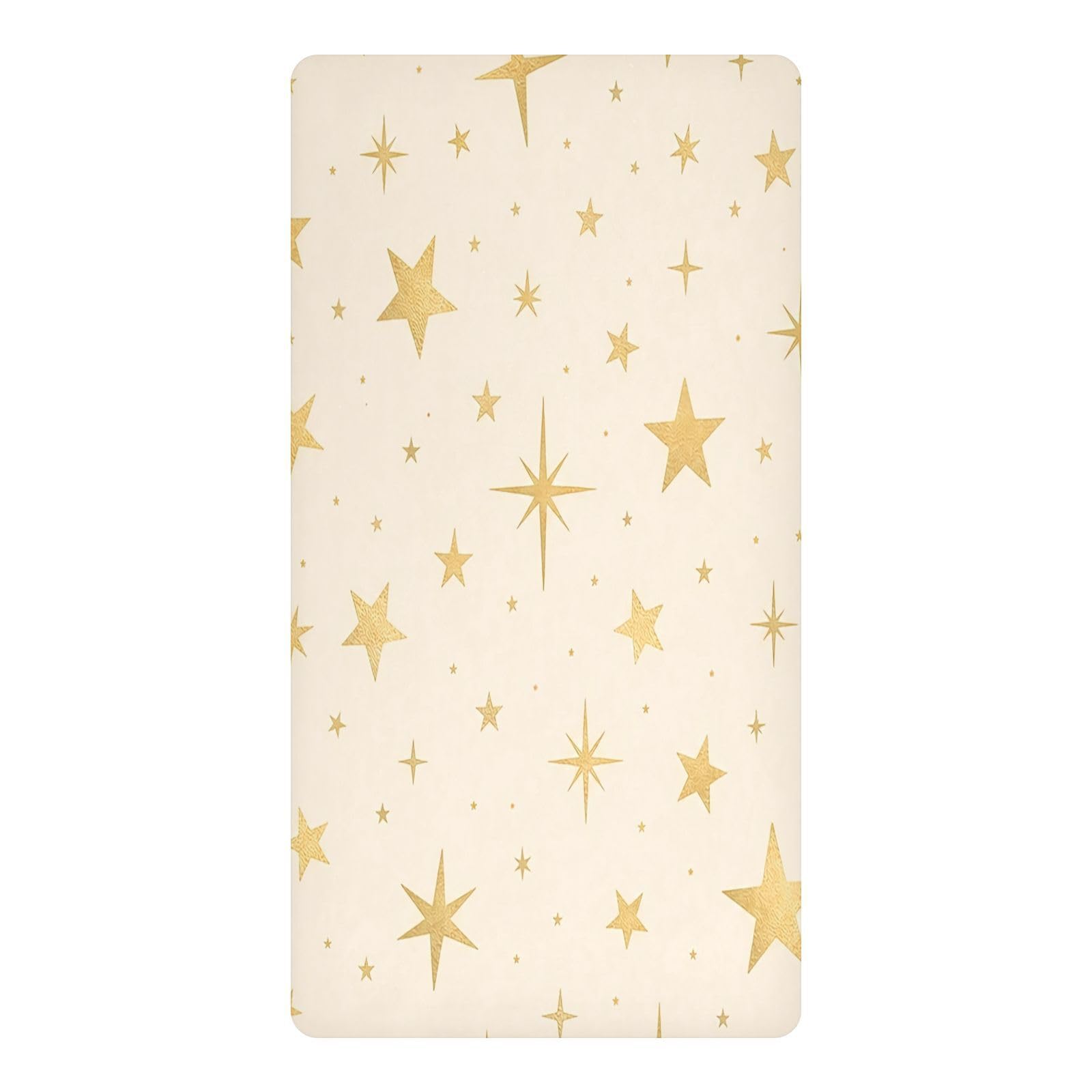 BOESI Star Pattern Waterproof Crib Sheet,Fitted Mattress Protector