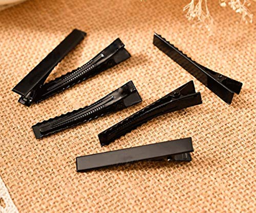 120 Pcs 1-3/4 Inch(45 Mm) Black Alligator Hair Clips Metal Clips Flat Top With Teeth For Arts & Crafts Projects, Dry Hanging Clothing, Office Paper Document Organization, Hair Care #TOP3