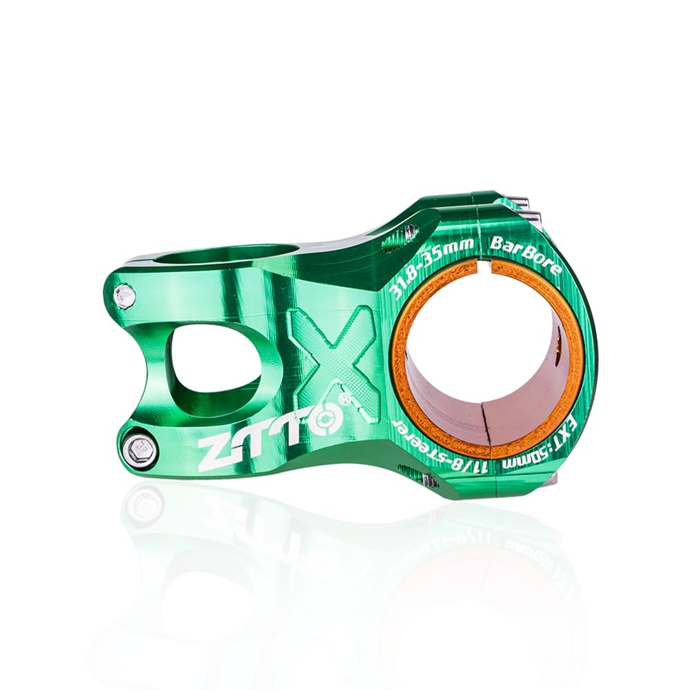 Potencia Bicicleta Carretera Vástago de 0 Grados for Bicicleta MTB, vástago montaña 35/50mm Longitud, 28,6 CNC for Manillar 35mm/31,8mm
